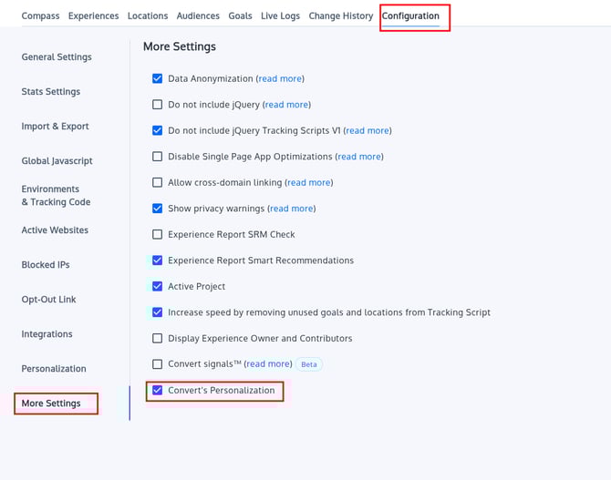 Enable-Personalization