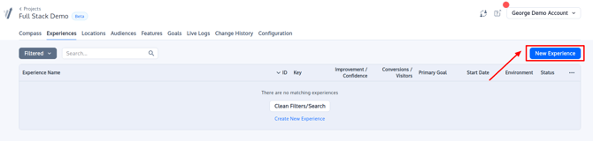 Experiences - Full Stack Demo - Convert