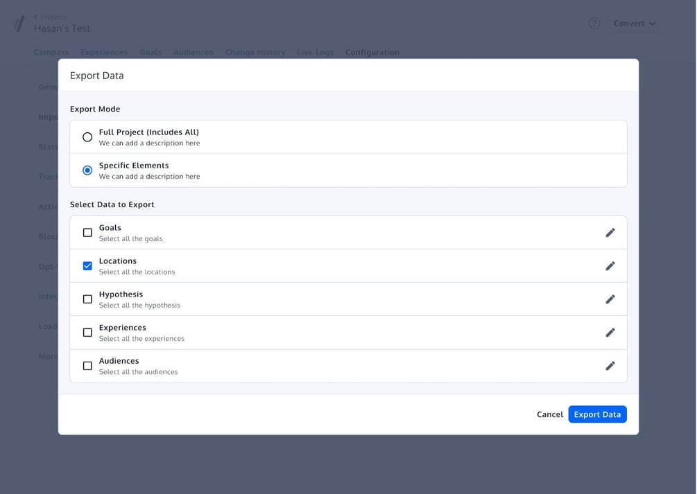 How to Use the Import & Export Feature