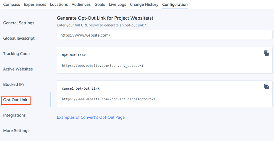 Project Configuration